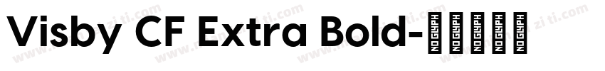 Visby CF Extra Bold字体转换